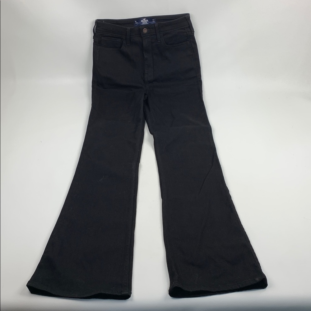 Hollister Black High Rise Bootcut Jeans Size 7 long 28/33 Stretch